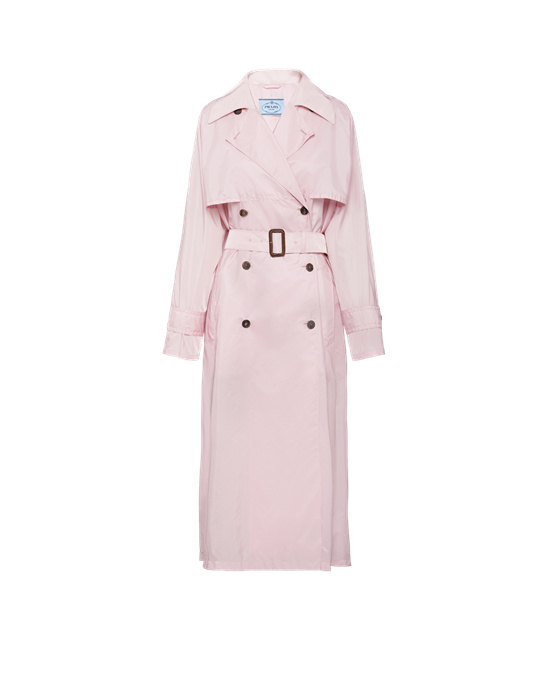 Prada Könnyű Nylon Trench Coat Opaline | HAJXUW427