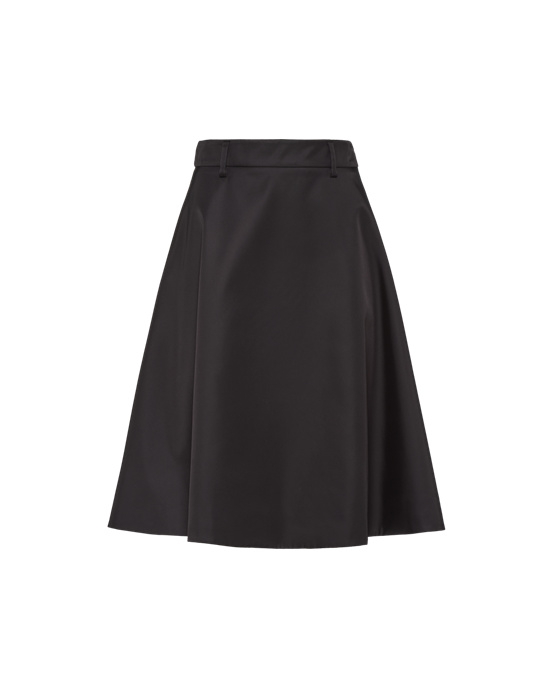 Prada Nylon Gabardine Skirt Fekete | DCMRTS605