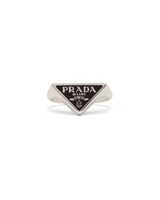 Prada Prada Symbole Ring Fekete | EBVYTD503