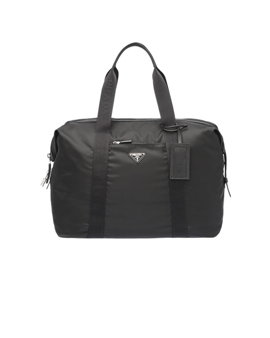 Prada Re-nylon And Saffiano Bőr Duffle Bag Fekete | JWZEKV513