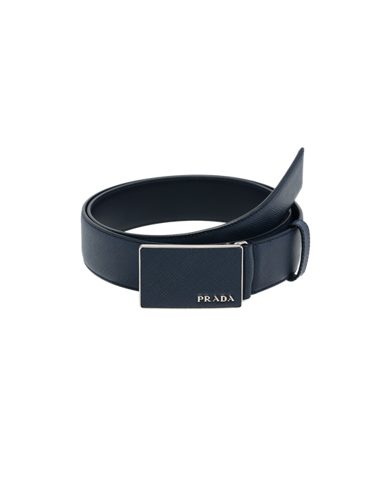 Prada Saffiano Bőr Belt Kék | GWDMJN415